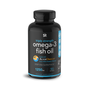 Omega 3 óleo de peixe Fish Oil 1250mg 90 softgels Sports Research