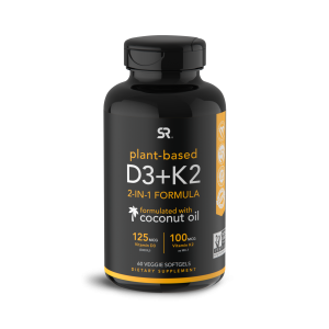 Vitamina K2 + D3 100mcg K2, 125mg D3 60s Sports Research